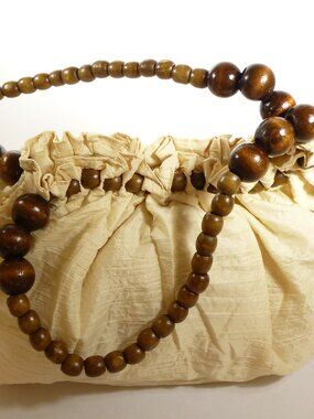 New ivory sling cloth bag